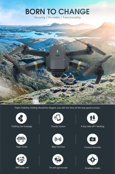 Eachine E58 WIFI Wide Angle HD Camera Drone