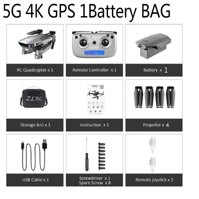 SG907 GPS 4K HD WIFI Drone